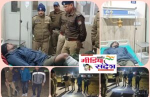 नशे का सौदागर पुलिस मुठभेड़ के बाद गिरफ्तार।