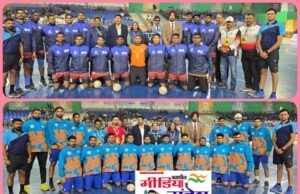 रुद्रपुर के नवनिर्मित बहुउद्देशीय हॉल में खेल मंत्री रेखा आर्या ने 38वीं राष्ट्रीय खेलों की हैंडबॉल प्रतियोगिता का शुभारंभ किया।