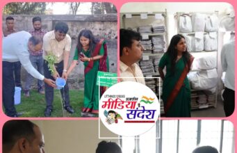 जिलाधिकारी नितिन सिंह भदौरिया ने गदरपुर तहसील पहुंच कर परिसर में पौधा रोपड़ किया। और तहसील का निरीक्षण किया।