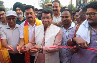 चौड़ीकरण सौंदर्यकरण से इंद्रा चौक- डीडी चौक की बदलेगी तस्वीर, विधायक शिव अरोरा ने फीता काटकर किया निर्माण कार्य का शुभारम्भ