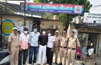 ट्राजिट कैम्प पुलिस टीम द्वारा शान्ती व्यवस्था भंग करने पर 4 अभियुक्तो को गिऱफ्तार किया गया