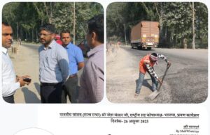 हरिद्वार-नजीबाबाद रोड़ पर रसिया बगड़ डायवर्जन तीन दिन के भीतर होगा गड्डामुक्त