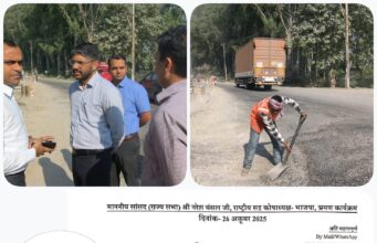 हरिद्वार-नजीबाबाद रोड़ पर रसिया बगड़ डायवर्जन तीन दिन के भीतर होगा गड्डामुक्त