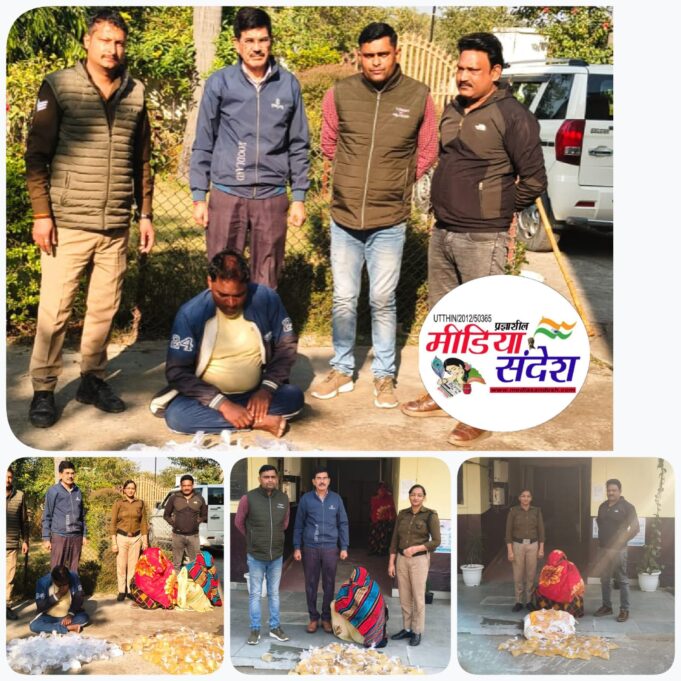 आबकारी विभाग ने किया बड़ी कार्रवाई दो महिला एक युवक को किया गिरफ्तार