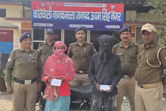 नशा तस्करों के विरुद्ध कड़ा रुख करीब डेढ़ लाख की स्मैक के साथ दो शातिर नशा तस्कर गिरफ्तार