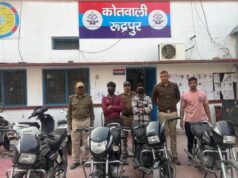 वाहन चोरी की घटनाओं का सफल अनावरण, अभियुक्तों को न्यायिक अभिरक्षा में भेजा गया