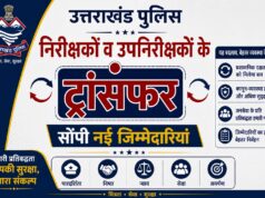 उत्तराखंड पुलिस में तबादलों की नई सूची जारी, अधिकारियों को सौंपी नई जिम्मेदारियां