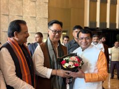 विधायक शिव अरोरा ने केंद्रीय मंत्री किरेन रिजिजू से की मुलाकात, विकास कार्यों पर हुई बातचीत