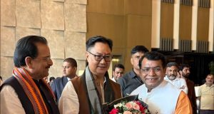 विधायक शिव अरोरा ने केंद्रीय मंत्री किरेन रिजिजू से की मुलाकात, विकास कार्यों पर हुई बातचीत