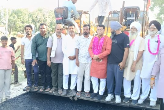 40 साल की बदहाली से महतोष–मानूनगर मार्ग को मिली राहत, विधायक शिव अरोरा का संकल्प साकार